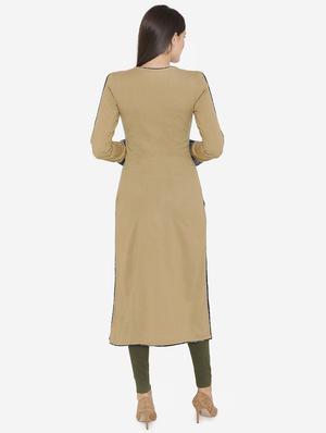 solid woolen kurta - 16753069 - Standard Image - 4
