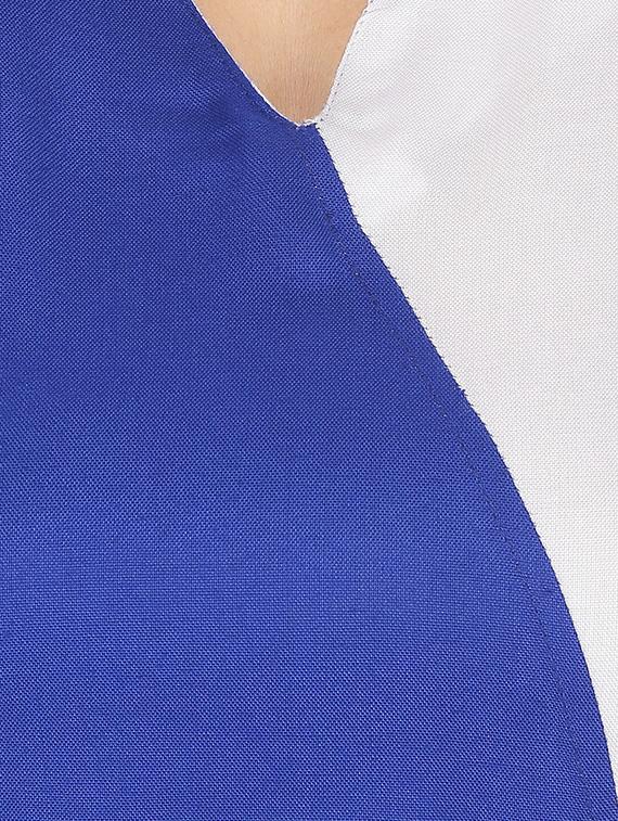blue color block straight kurta - 16753103 - Zoom Image - 4