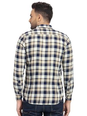 brown checkered casual shirt - 16753430 - Standard Image - 3
