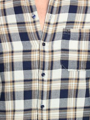 brown checkered casual shirt - 16753430 - Standard Image - 5