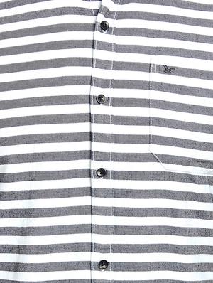 grey striped casual shirt - 16753433 - Standard Image - 5