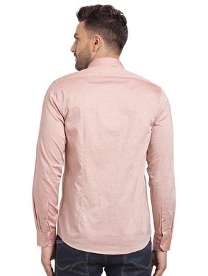 pink self design casual shirt - 16753447 - Standard Image - 3