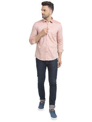 pink self design casual shirt - 16753447 - Standard Image - 4
