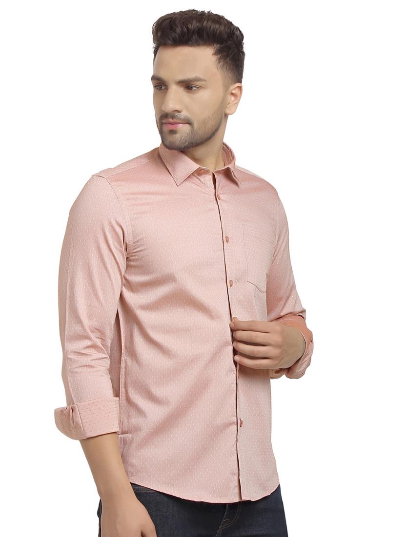 pink self design casual shirt - 16753447 - Zoom Image - 2