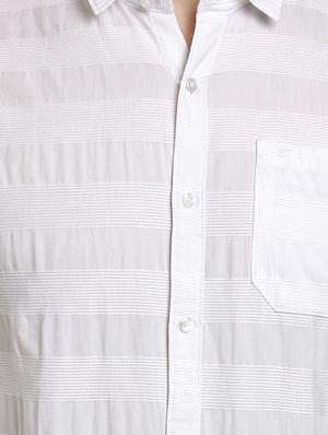 white striped casual shirt - 16753451 - Standard Image - 5