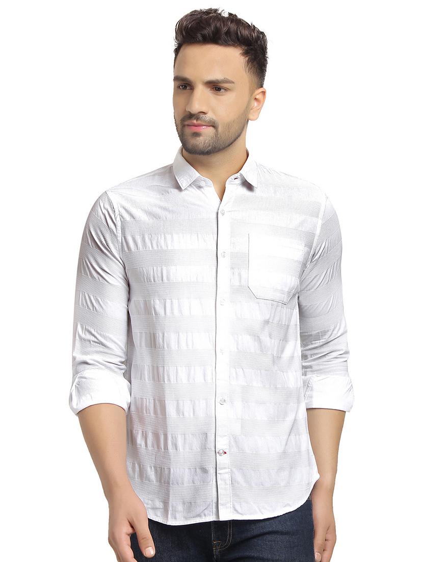 white striped casual shirt - 16753451 - Zoom Image - 1