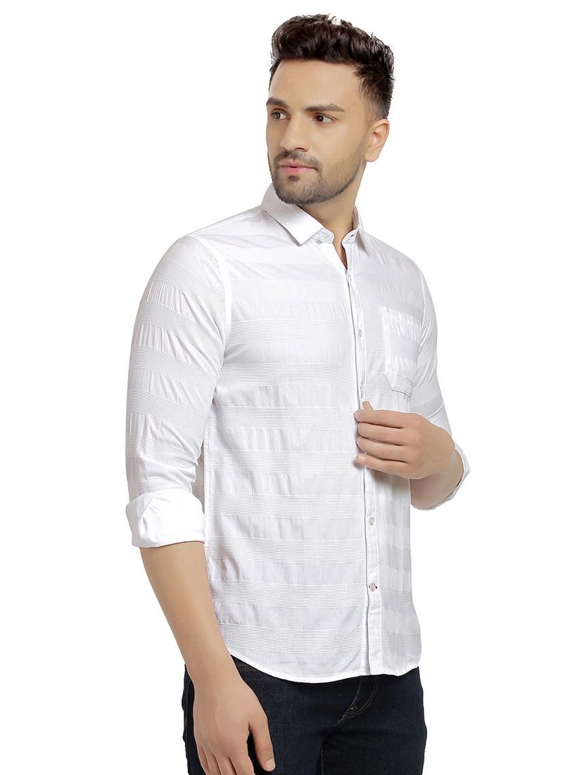 white striped casual shirt - 16753451 - Zoom Image - 2