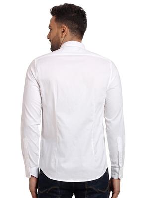 white solid casual shirt - 16753472 - Standard Image - 3