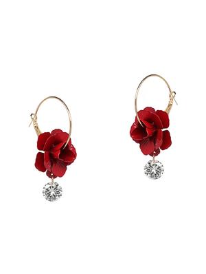 red metal drop earring - 16753493 - Standard Image - 2
