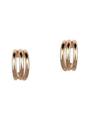 gold metal drop earring - 16753494 - Standard Image - 2