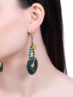 green copper drop earring - 16753529 - Standard Image - 4
