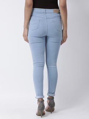 high rise denim jeans - 16753535 - Standard Image - 3