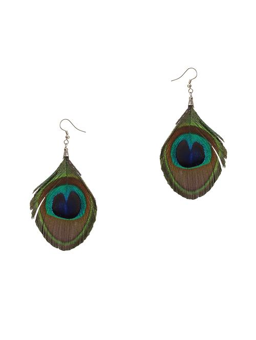 multi colored fur drop earring - 16753710 - Standard Image - 1