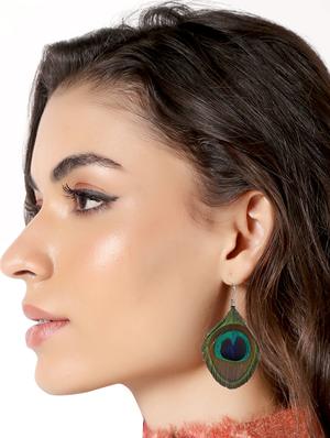 multi colored fur drop earring - 16753710 - Standard Image - 2