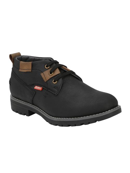 black leatherette low ankle boots - 16753889 - Standard Image - 1