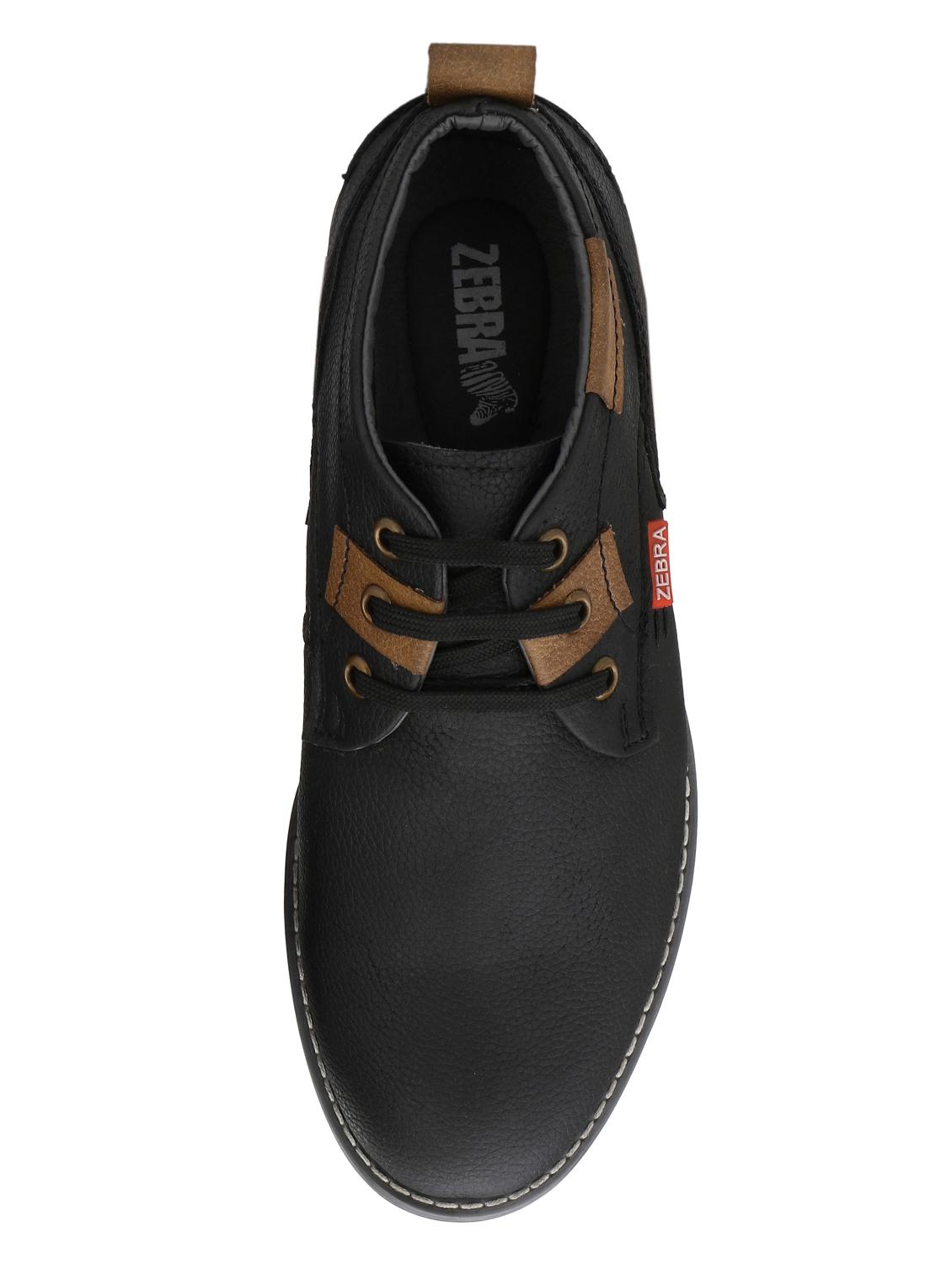 black leatherette low ankle boots - 16753889 - Zoom Image - 2