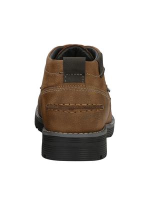brown leatherette low ankle boots - 16753890 - Standard Image - 2