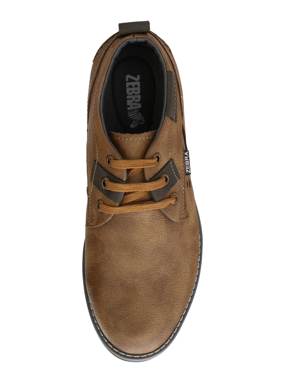 brown leatherette low ankle boots - 16753890 - Zoom Image - 3