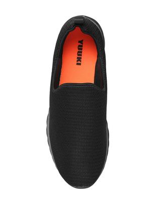 black mesh slipon sport shoes - 16753894 - Standard Image - 4