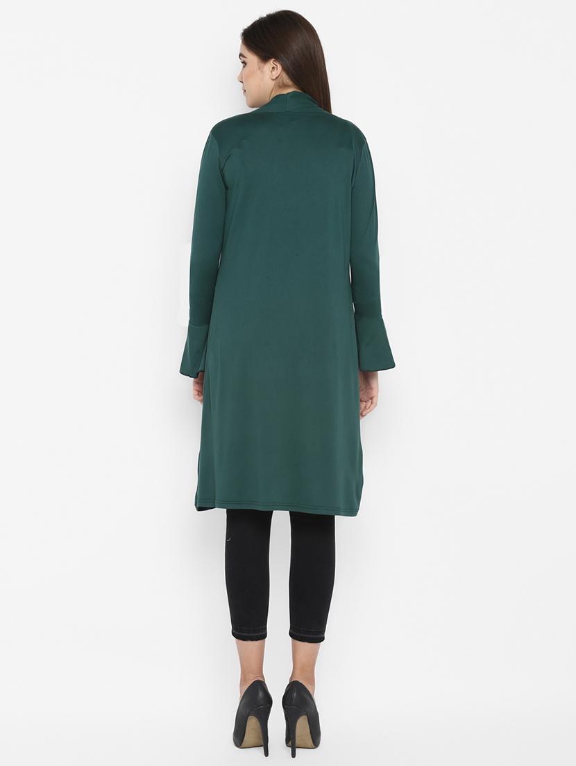 bell sleeved solid shrug - 16754200 - Zoom Image - 3