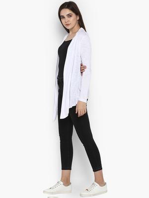 asymmetric hem solid shrug - 16754201 - Standard Image - 2