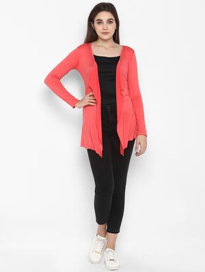 asymmetric hem solid shrug - 16754202 - Standard Image - 4