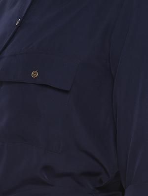 tie knot pocket detail shirt dress - 16754207 - Standard Image - 4