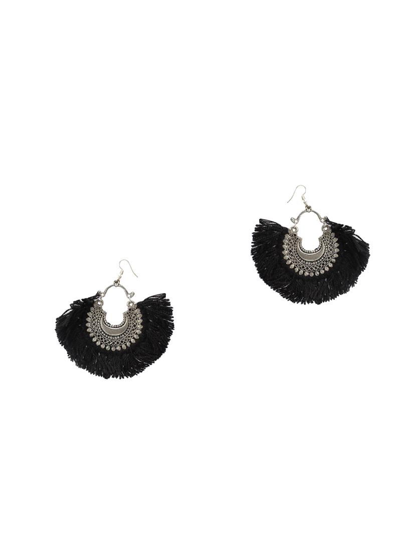 black fur drop earring - 16754550 - Zoom Image - 1