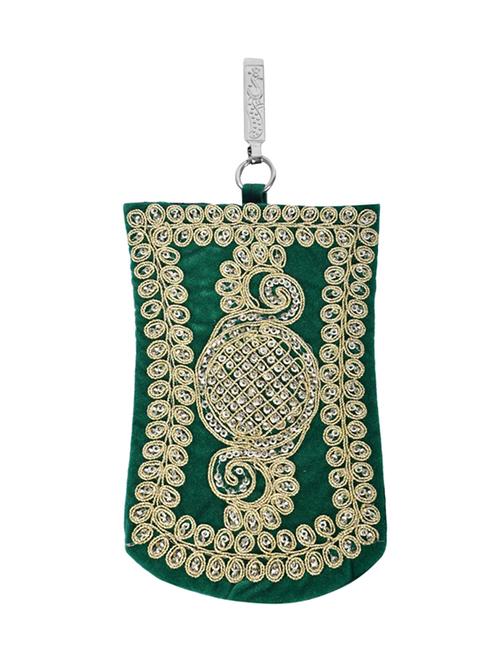 green jute ethnic pouch - 16754552 - Very Small Image - 1
