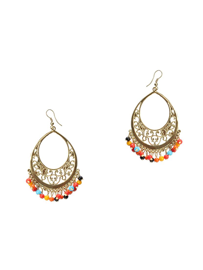 multi colored metal drop earring - 16754569 - Zoom Image - 1