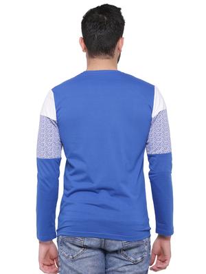 blue chest printed t-shirt - 16755285 - Standard Image - 3