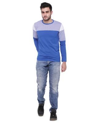 blue chest printed t-shirt - 16755285 - Standard Image - 4