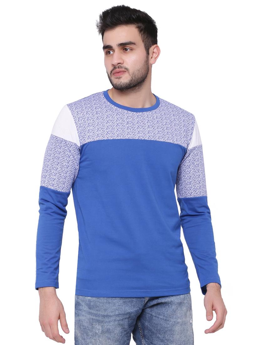 blue chest printed t-shirt - 16755285 - Zoom Image - 2