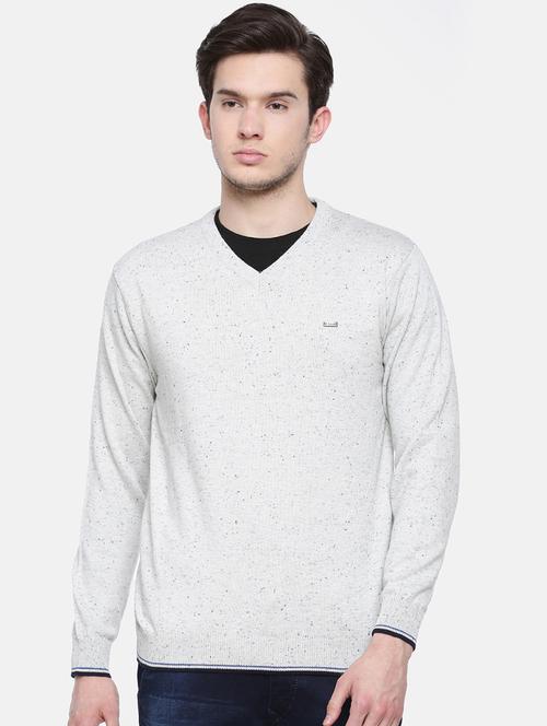 grey printed pullover - 16755471 - Standard Image - 1