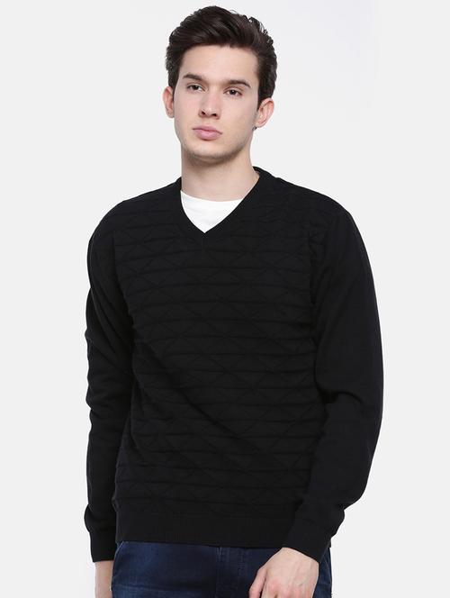 black self design pullover - 16755485 - Standard Image - 1