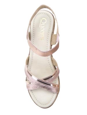 metallic back strap wedges - 16755509 - Standard Image - 4