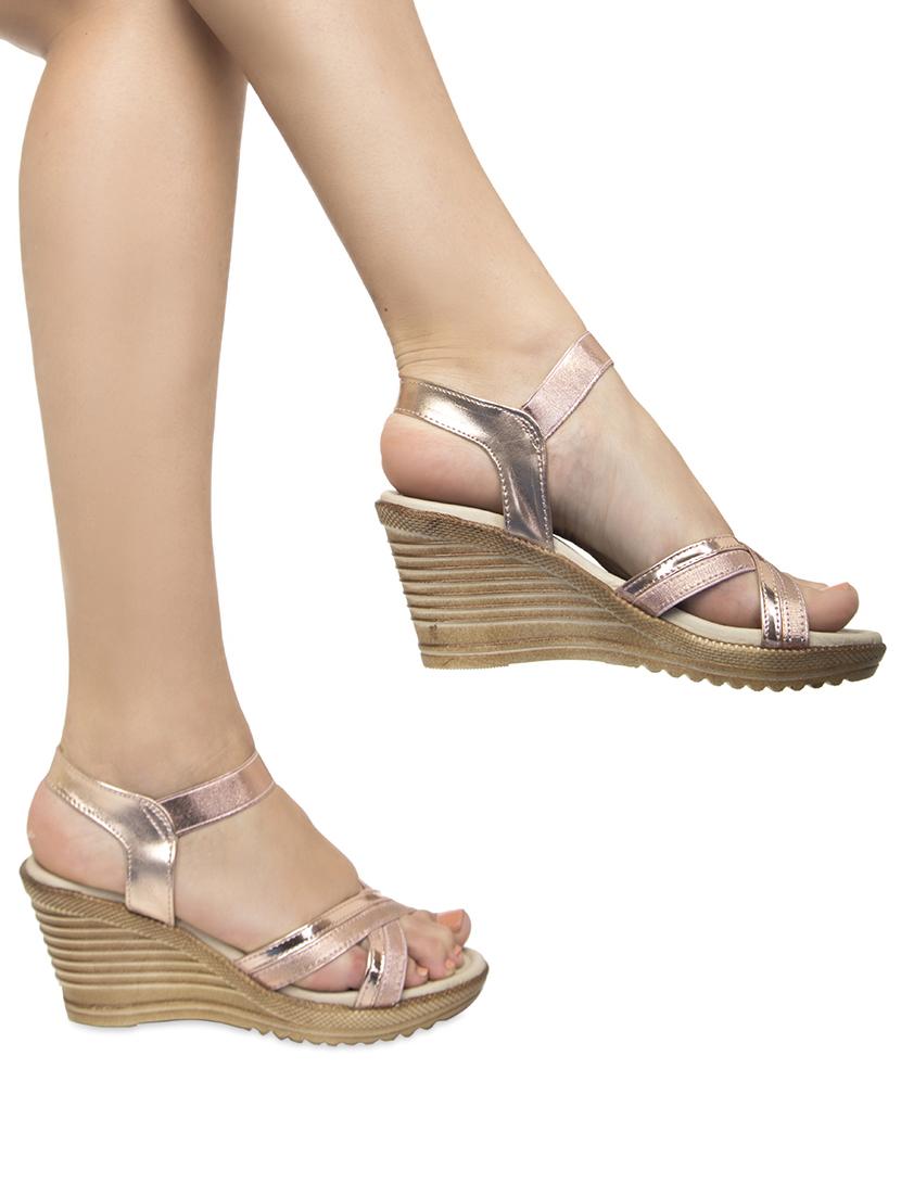 metallic back strap wedges - 16755509 - Zoom Image - 5