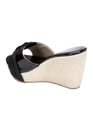 black slip on wedges - 16755521 - Standard Image - 3