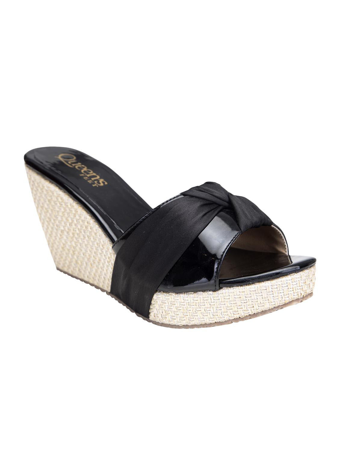 black slip on wedges - 16755521 - Zoom Image - 1