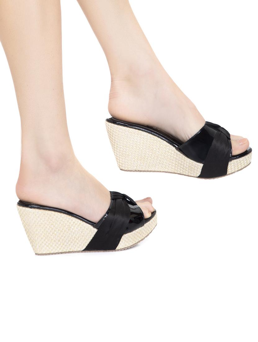 black slip on wedges - 16755521 - Zoom Image - 5