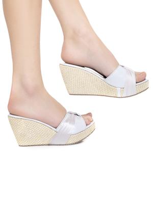 grey slip on wedges - 16755523 - Standard Image - 5