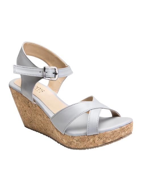 grey back strap wedges - 16755530 - Standard Image - 1