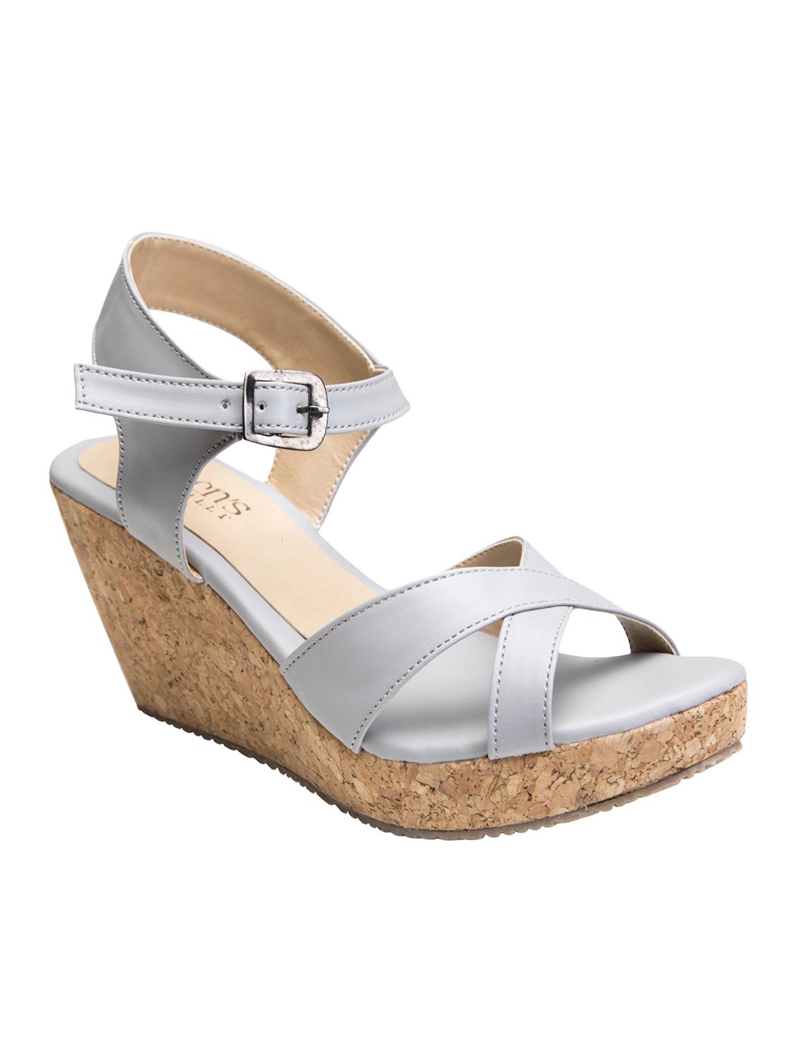 grey back strap wedges - 16755530 - Zoom Image - 1