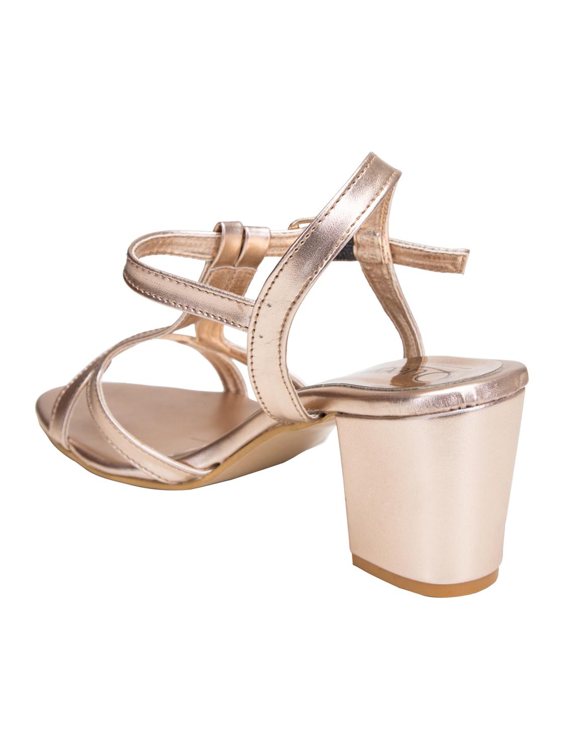 gold back strap sandals - 16755537 - Zoom Image - 2