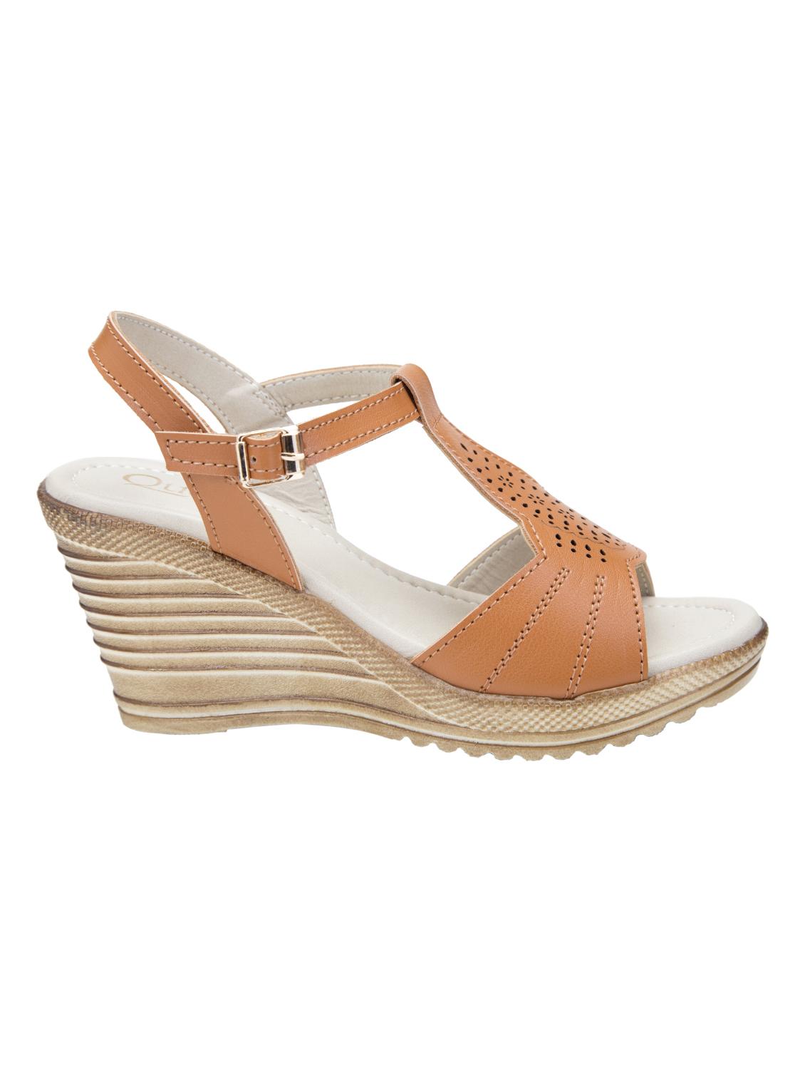 tan back strap wedges - 16755539 - Zoom Image - 2