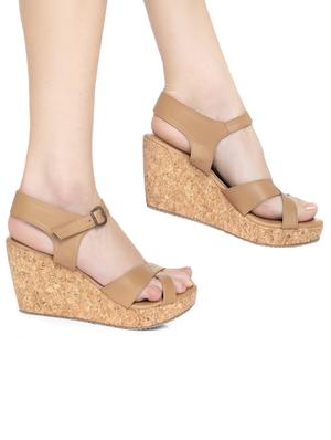 brown back strap wedges - 16755543 - Standard Image - 5