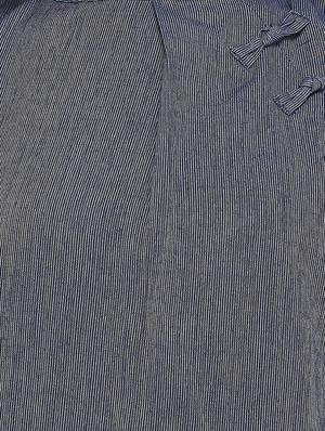grey striped asymmetric kurta - 16755547 - Standard Image - 4