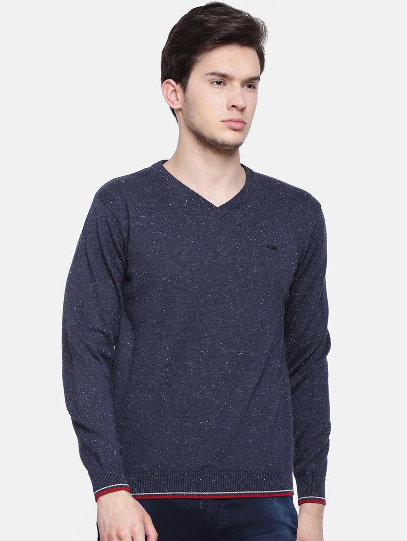 navy blue printed pullover - 16755551 - Zoom Image - 1