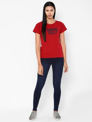 high rise solid jeans - 16755592 - Standard Image - 3