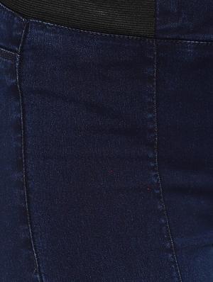 high rise solid jeans - 16755592 - Standard Image - 4